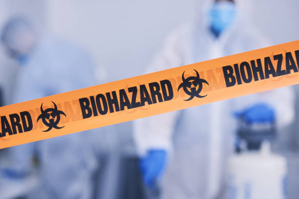 Professional Biohazard Cleanup technician working in Grayson, GA